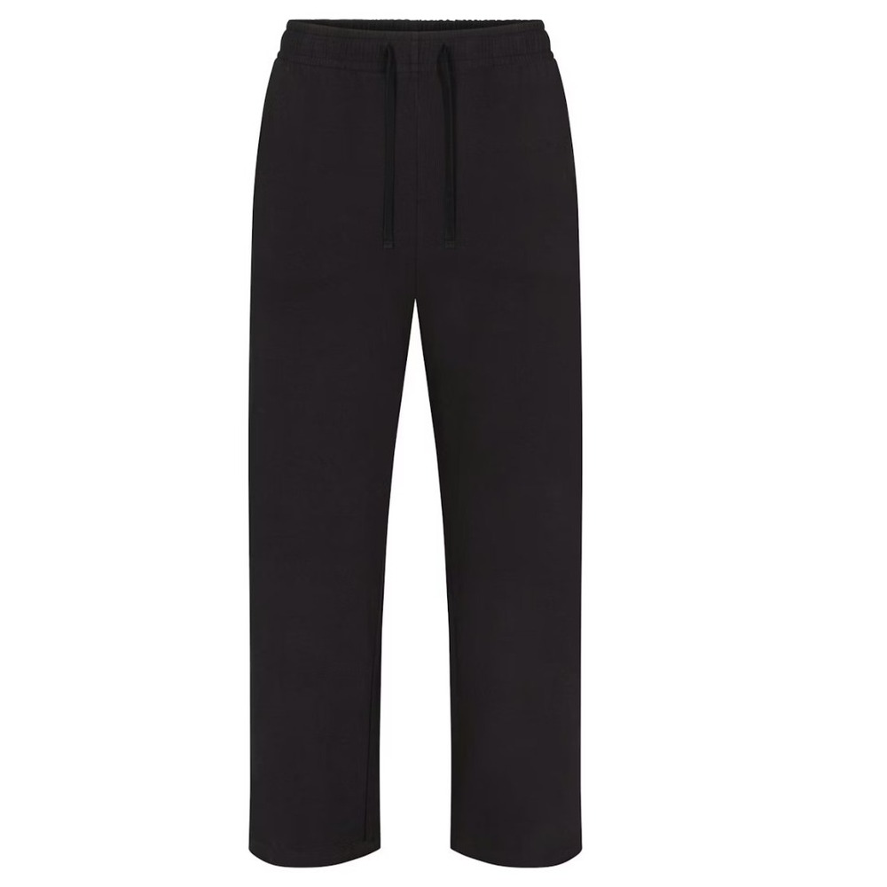 Skims Mens Jersey Lounge Straight Leg Pant Obsidian Black BO-STR-5324M Medium